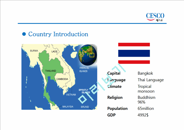 CESCO In Thailand(HOST COUNTRY,SWOT,FDI,CONCLUSION)   (8 )